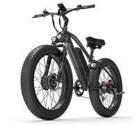 VéLo Électrique LANKELEISI MG740PLUS | Vitesse Max 50 km/h | Autonomie 120 km | Moteur 1000W | Batterie 48V 20Ah | Pneus 26 Pouces | Noir Gris
