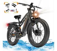 Vélo Électrique Lankeleisi Mg800 Max 1000w*2 Samsunga 48v 20ah 48km/H 130km Grey Multicolore