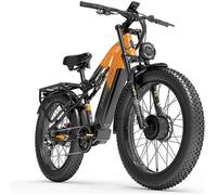 Vélo électrique Lankeleisi MG800 MAX Orange 2000W moteurs 20AH batterie 26 pouces gros pneu Fat Bike VTT Orange
