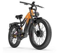 Vélo Electrique LANKELEISI MG800 MAX, Double Moteur 2000W, Batterie Samsung 48V20Ah, Autonomie 130km,Ecran LCD Couleur,Pneus Larges