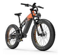 Vélo Electrique LANKELEISI RV800PLUS- Autonomie 150km - Bafang Moteur 750W - SUMSUNG Batterie 48V 20Ah - Vitesse 52 km/h VTT-Orange