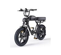 ENGWE M1 - Vélo électrique 20"" - Autonomie 90km - Batterie 48V15.6Ah - Tout suspendu - Shimano 7 vitesses - VTT fat bike,Noir