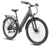 Vélo électrique Maxtron Lira pour trajets domicile-travail, batterie 48 V 15 Ah, freins à disque hydrauliques - gris
