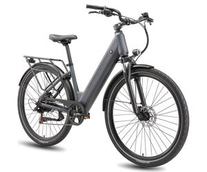 Vélo électrique Maxtron Lira pour trajets domicile-travail, batterie 48 V 15 Ah, freins à disque hydrauliques - gris