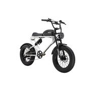 Vélo électrique MEELOD, Moteur 750W Batterie 48V20AH 624WH, Autonomie 80-150KM 30MPH, Pneu 20*4.0 Tout suspendu, Blanc