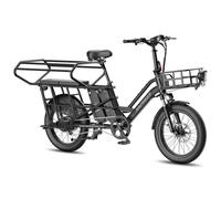 Vélo électrique modulable FAFREES FF20 CUV - Double batterie 30 Ah, freins à disque hydrauliques - noir