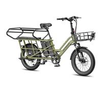 Vélo électrique modulable FAFREES FF20 CUV - Double batterie 30 Ah, freins à disque hydrauliques - Vert
