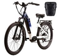 Vélo électrique Montagne, 27.5"" Vélo électrique Tout-Terrain Hommes, Moteur Central 500w, Li-Batterie 48V 14Ah Autonomie 80-120km