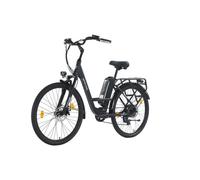 Vélo Électrique - Moteur 250W Batterie 36V 13Ah Autonomie 50 km Shimano 7, 32 km/h Selle Confort Pneus 26"" - Noir