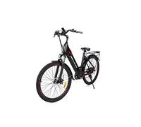 Vélo électrique, Moteur 500W Batterie 36V 15AH, 25KM/H Autonomie 100KM, Envoyer panier de voiture avant, Noir