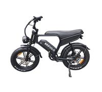 Vélo Électrique -Moteur 500W -Batterie 48V 18.2Ah -Autonomie 40-60 km -Max vitesse 45km/h, 20 Pouces off Road Pneu Gonflable -Noir