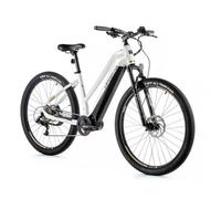 Vélo électrique moteur central femme Leader Fox Swan 2023 Bafang M300 - Blanc - 18"" (168/178 cm)