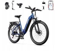 Vélo Électrique - Onesport Ot05 - 27,5" - Capteur De Couple - Freins Hydrauliques - 250w - Batterie 18,2ah - Bluetooth App - Bleu