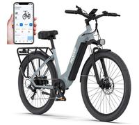 Vélo électrique - ONESPORT OT05 - 27,5"" - Capteur De Couple - Freins Hydrauliques - 250W - Batterie 18,2Ah - Bluetooth APP - Gris