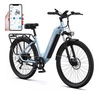 Vélo électrique - ONESPORT OT05 - 27,5"" - Capteur De Couple - Freins Hydrauliques - 250W - Batterie 18,2Ah - Bluetooth APP - Bleu