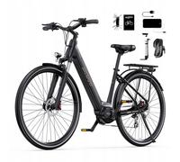 Vélo Électrique - Onesport Ot07 - Moteur Bafang Mid-Drive - 25 Km/H- 36v14ah -Capteurs De Couple - Frein Hydraulique - Batterie 374,4wh - Pneu 700c - Noir