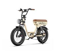 Vélo Électrique - ONESPORT - W77 - 850W - Batterie 48V18AH - Autonomie 80-100Km - Beige