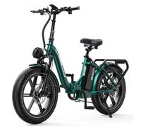 Vélo électrique - OVIVO - C2PRO - Autonomie 120 km - Batterie Amovible 48V 18Ah - BAFANG 250W - 20″ x 4.0″ - Pliable - Vert
