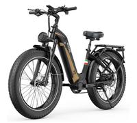 Vélo électrique - OVIVO - V6PRO - Autonomie 150 km - Batterie Amovible 48V 20Ah - BAFANG 250W - 26″ x 4.0″ - Noir + Or