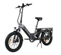 VéLo Électrique PIXAR Plus | Vitesse Max 25 km/h | Autonomie 100 km | Moteur 500W | Batterie 48V 20Ah | Pneus 20 Pouces | Gris