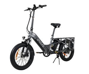 VéLo Électrique PIXAR Plus | Vitesse Max 25 km/h | Autonomie 100 km | Moteur 500W | Batterie 48V 20Ah | Pneus 20 Pouces | Gris