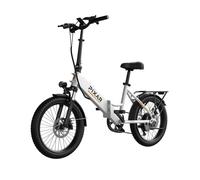 VéLo Électrique PIXAR Rusher | Vitesse Max 25 km/h | Autonomie 30 km | Moteur 250W | Batterie 48V 12.8Ah | Pneus 20 Pouces | Blanc
