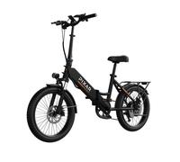 VéLo Électrique PIXAR Rusher | Vitesse Max 25 km/h | Autonomie 30 km | Moteur 250W | Batterie 48V 12.8Ah | Pneus 20 Pouces | Noir