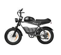 VéLo Électrique PIXAR Super | Vitesse Max 25 km/h | Autonomie 100 km | Moteur 500W | Batterie 48V 30Ah | Pneus 20 Pouces | Gris