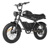 Vélo électrique PIXAR SuperV, Dual Batterie 30 Ah, Max 25 km/h, noir Noir