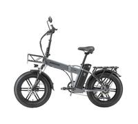 Velo electrique Pliable 1000W - Autonomie 100km (Batterie Lithium 48V 18Ah) - Transmission Shimano 7 Vitesses - Pneus 20"" - Gris