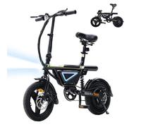 Vélo électrique pliable 14'' EB1S-250W-36V12Ah-avec port de chargement USB-3 vitesses-35 km/h-Autonomie 50 km-Avec APP-Urbain