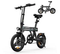 Vélo Electrique Pliable 14 Pounce AGILERIDE AE-B1, Moteur 250W, 3 Vitesse MAX 25km/h, Batterie 36V 7.8Ah, Autonomie 30-40km,Noir