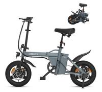 Vélo électrique pliable 14"" VAE - ESKUTE - F100 - Moteur 250W - 36V 9Ah - Autonomie 60km - 25km/h,Gris