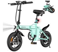 Vélo électrique pliable 14"" VAE - ESKUTE - F100 - Moteur 250W - 36V 9Ah - Autonomie 60km - 25km/h,vert