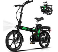 Vélo électrique pliable 16"" COLORWAY - Batterie 36V12Ah - Pédalage assisté - Écran LCD - Noir