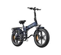 velo electrique pliable adulte ENGINE Pro 2.0 Autonomie 110km tout suspendu Pneus tout terrain 20 pouces VTC Fat bike 52V16Ah bleu