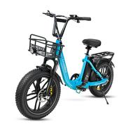 Vélo Électrique Pliable De Ville Samebike C05 Pro 500w 36v 13ah 35 Km/H 70 Km Pneus 20 * 4 - Bleu Vif