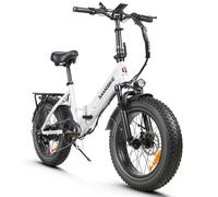 Vélo Électrique Pliable De Ville Samebike Lotdm200-Ii 750w 40km/H 80km 20" + Carte Nfc - Blanc