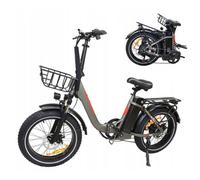 velo electrique pliable DZ2030 - Moteur 1000W - batterie 16Ah - Autonomie 100km - avec pneus 20""*4.0 et SHIMANO 7 speed GY