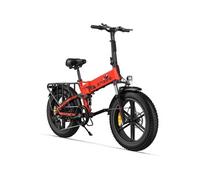 Engwe Engine X - Vélo Électrique Pliable 20 Pouces - Batterie Amovible 48 V 13 Ah - Autonomie 120 Kilomètres - Rouge Multicolore