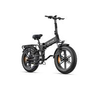 Velo Electrique Pliable Engwe Engine Pro 2.0 Autonomie 110km Batterie 52v16ah Tout Suspendu Pneus Snow 20 Pouces Vtt Fat Bike Noir