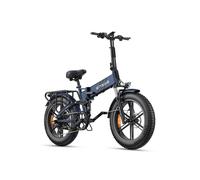 Velo Electrique Pliable Engwe Engine Pro 2.0 Autonomie 110km Batterie 52v16ah Tout Suspendu Pneus Snow 20 Pouces Vtt Fat Bike Bleu