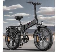 ENGINE X - Vélo électrique pliable 20 pouces - Batterie amovible 48 V 13 Ah - Autonomie 120 kilomètres - Noir