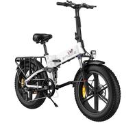 Vélo Électrique Pliable ENGWE ENGINE X (Blanc) - Moteur 250W - Autonomie Max 120km - Pneus 20x4.0 - Double Suspension - SGS Certifié