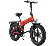 Vélo Électrique Pliable Engwe Engine X, Moteur 250 W, Batterie 48 V 13 Ah, Vitesse Maximale 25 Km/H, Autonomie 100 Km, Pneus 20 Pouces, Double Frein À Disque - Rouge