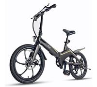 Vélo électrique pliable et léger ONEBOT S9-Eagle, batterie 36 V 10,2 Ah, Shimano 6 vitesses - gris