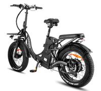 Vélo électrique pliable F20 X-Max Batterie grande capacité 25km/h 7 vitesses Shimano 20 pouces *4.0 Fat Noir