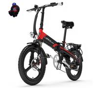 Vélo Électrique Pliable G660, Système Shimano 7 Vitesses, TX50/TZ20, Chaîne KMC, Freins Hydrauliques, Roue 20