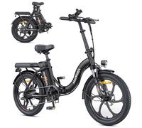 Vélo Électrique Pliable - Hillmiles - Mileport 1 - Autonomie 62km - Moteur 250w - Batterie 36v 13ah,Noir
