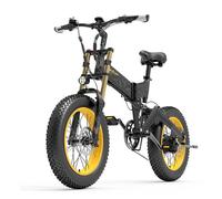 Vélo électrique pliable Lankeleisi X3000 Plus 20'', moteur 1000W, batterie 17,5AH, freins hydrauliques, suspension intégrale